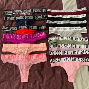 18 pair Victoria Secret wide band panties